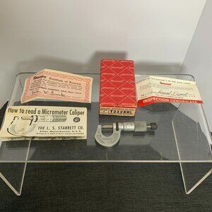 Starrett #232 T232XRL Professional Precision Micrometer with Box